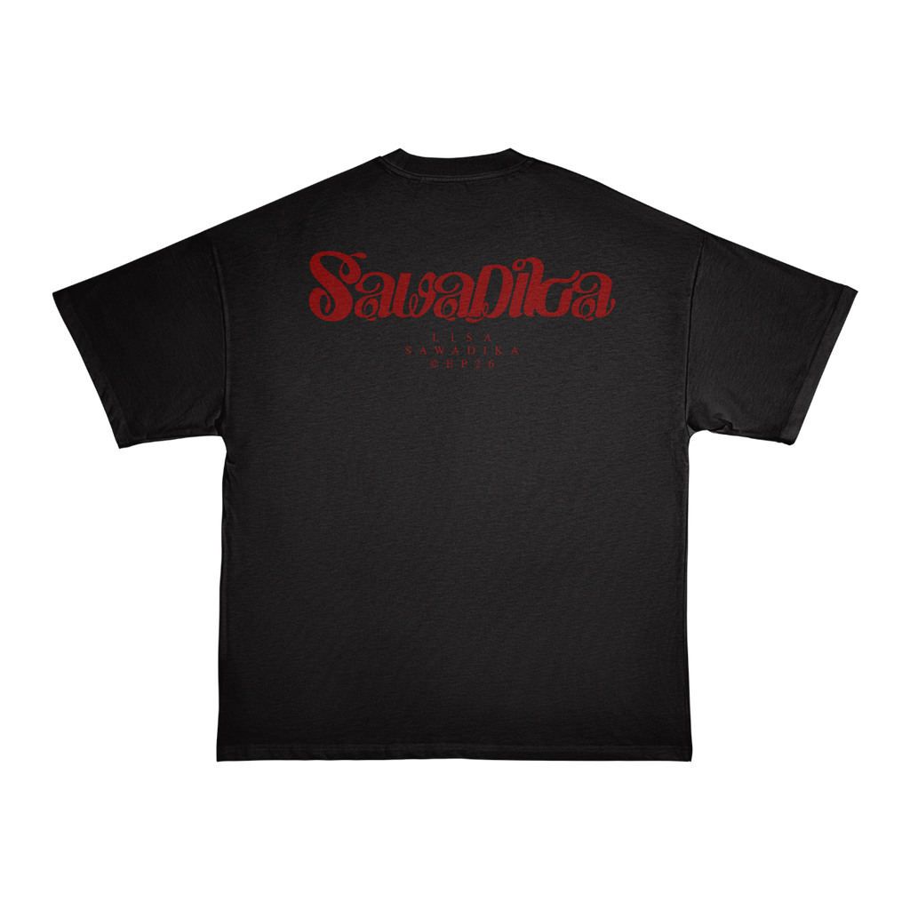 Hello Sawadika Black Tee