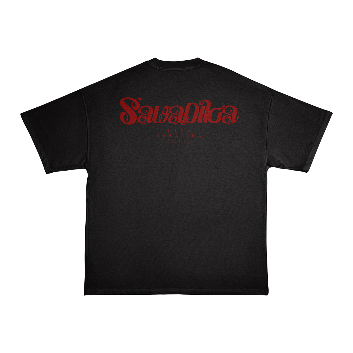 Hello Sawadika Black Tee