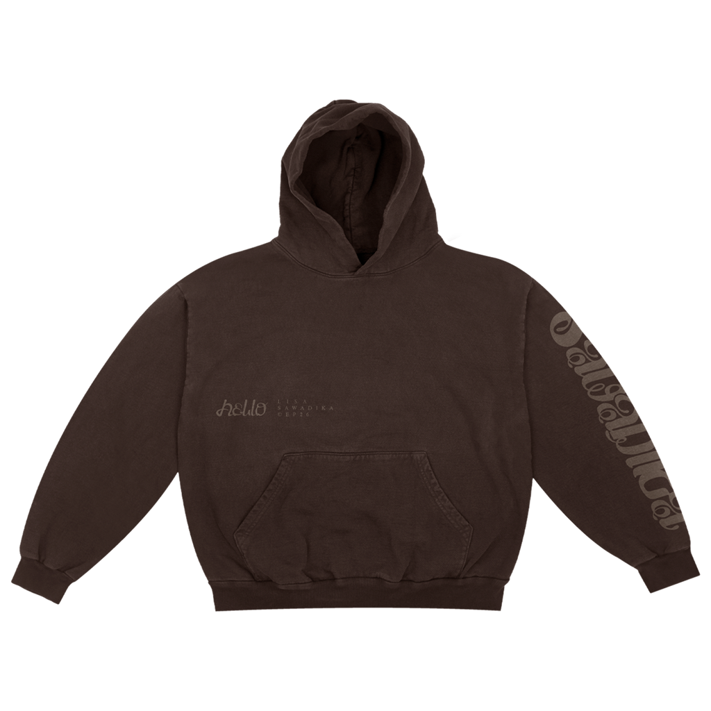 SAWADIKA BROWN PULLOVER HOODIE