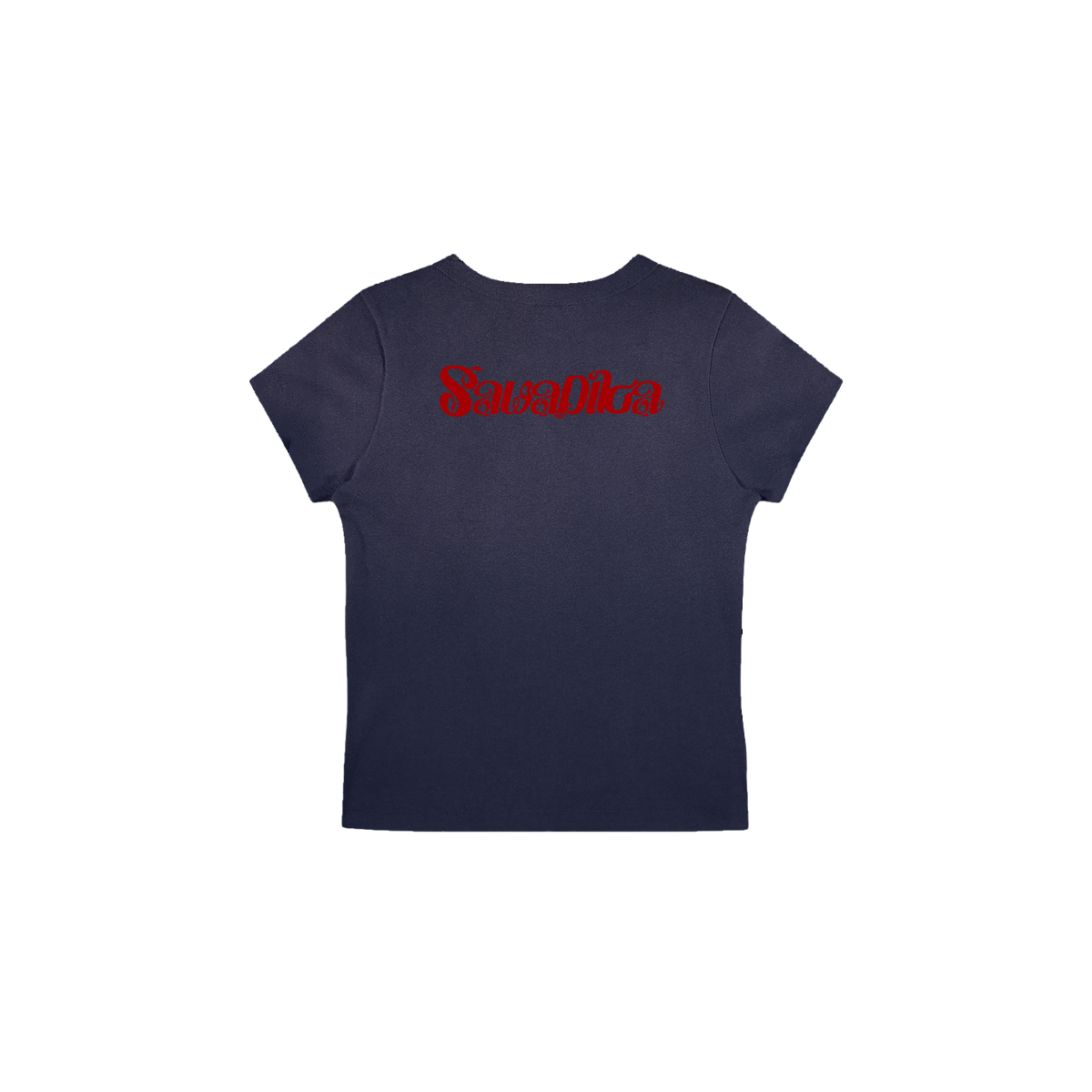 Hello Sawadika Indigo Baby Tee
