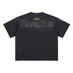 HELLO SAWADIKA SUN FADE BLACK TEE
